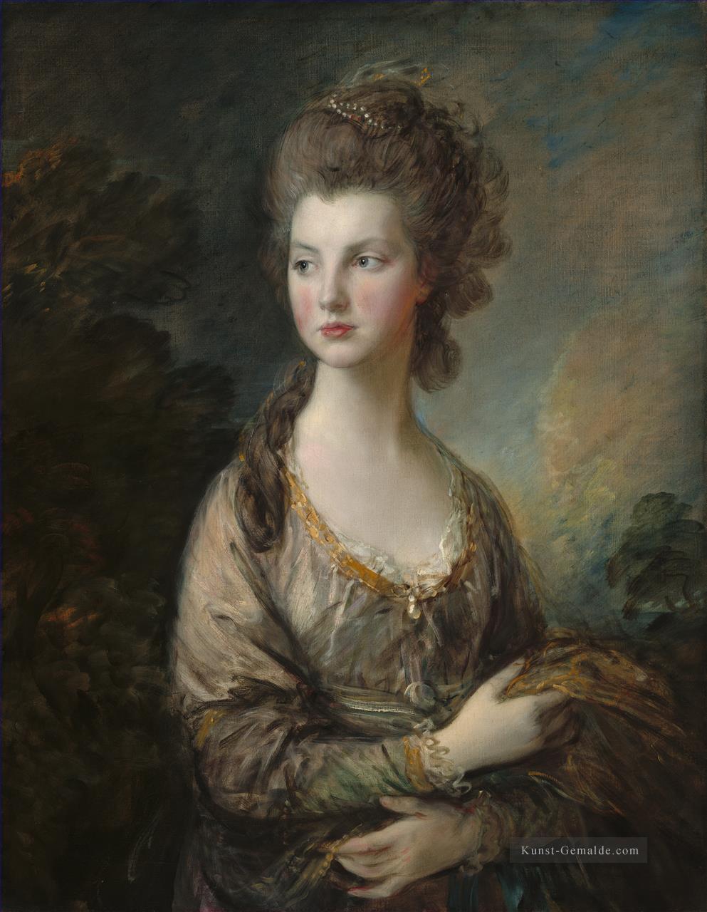 Frau Graham 1775 Porträt Thomas Gains Ölgemälde
